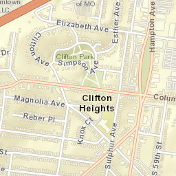 2300 Hampton Avenue Saint Louis MO Street Map