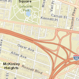 1701-1729 Waverly Place, St. Louis, MO Street Map