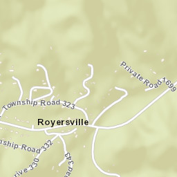 Royersville Ohio Street Map