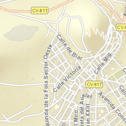 Castalla Street Map