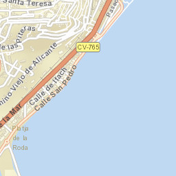 Altea Street Map