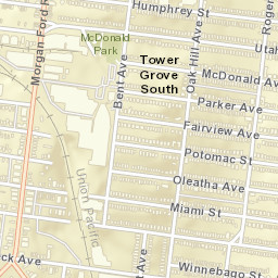 3318 Roger Pl, St Louis, MO 63116 Street Map