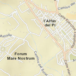 l'Alfàs del Pi Street Map