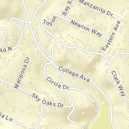 Howell Mountain California Street Map