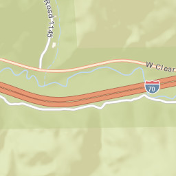 Interstate 70, Fishlake National Forest, Sevier Street Map