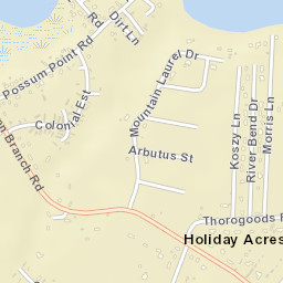 Sandy Beach Delaware Street Map