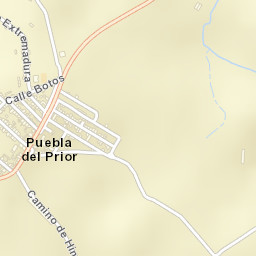 Puebla del Prior Street Map