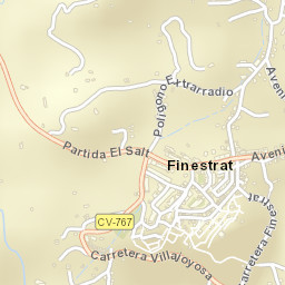 Finestrat Street Map