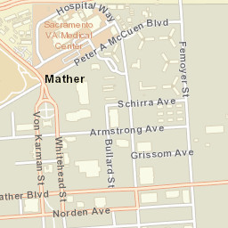 Mather Field California Street Map