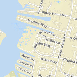 Piney Point Delaware Street Map