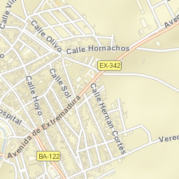 Ribera del Fresno Street Map