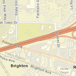 Brighton California Street Map