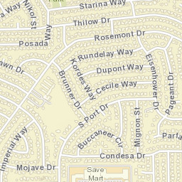 Rosemont California Street Map