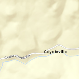 Coyoteville California Street Map
