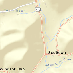 Scottown Ohio Street Map