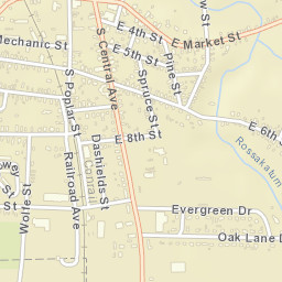 Laurel Delaware Street Map