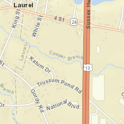 Laurel Creek Delaware Street Map