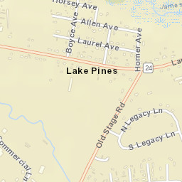 Lake Pines Delaware Street Map