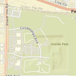 Ramona California Street Map