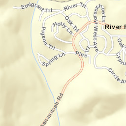 River Pines California Street Map