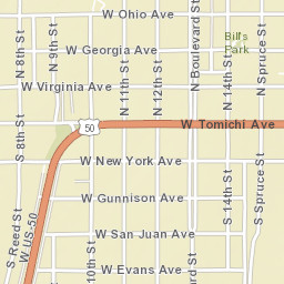 853 W Ohio Ave Gunnison, Colorado Street Map