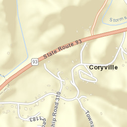Coryville Ohio Street Map