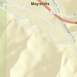 Maysville Colorado Street Map