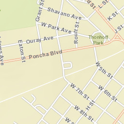 Salida Street Map