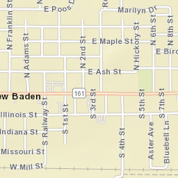 301-399 East Maple Street, New Baden, IL Street Map