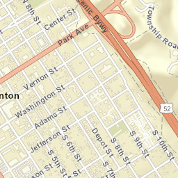 Ironton Ohio Street Map