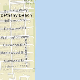 Bethany Beach Delaware Street Map