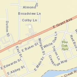 Winters California Street Map