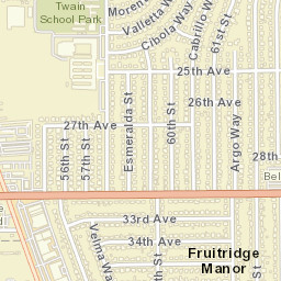 Fruitridge Manor California Street Map
