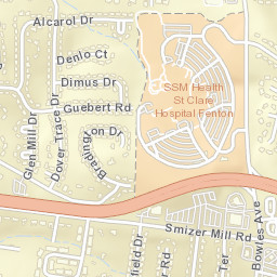 1403-1461 New Smizer Mill Road, Fenton, MO Street Map