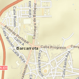 Barcarrota Street Map