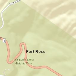 Fort Ross California Street Map