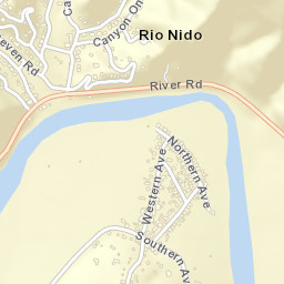Rio Nido California Street Map