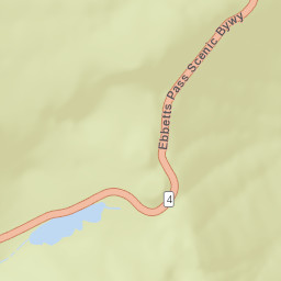 California 4, Stanislaus National Forest Street Map
