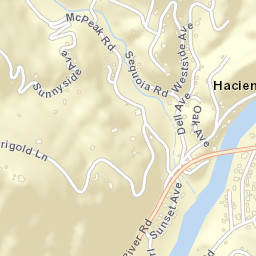 Hacienda California Street Map