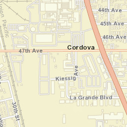 Cordova California Street Map