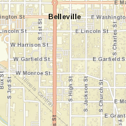 Belleville Illinois Street Map