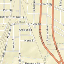 South Elm Street, Sandoval, IL 62882 Street Map