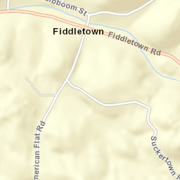 Fiddletown California Street Map