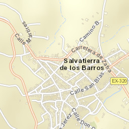 Salvatierra de los Barros Street Map