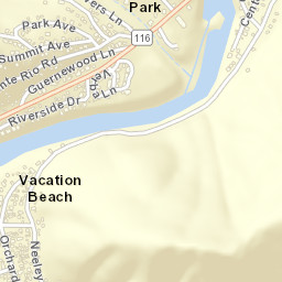 Vacation Beach California Street Map