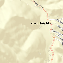 Noel Heights California Street Map