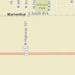 KS-167 Marienthal Kansas Street Map