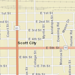 399 Court Street, Scott City, KS 67871 Street Map