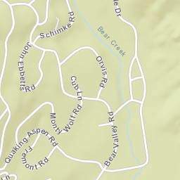 Bear Valley California Street Map