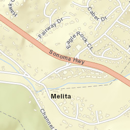 Melita California Street Map